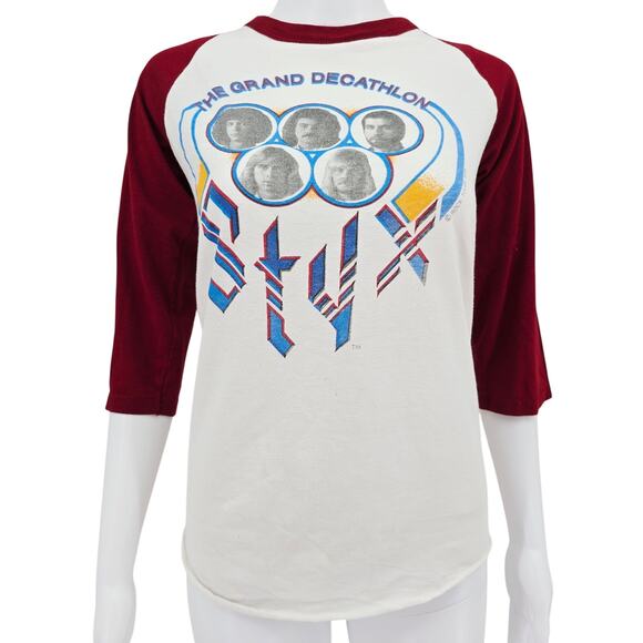 Styx 1979 The Grand Decathlon North American Tour Raglan Tee S - Picture 1 of 7